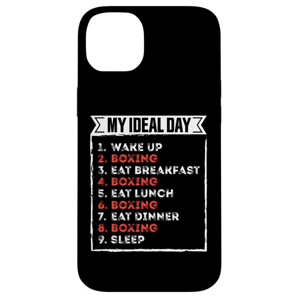 iPhone 14 Plus Funny Boxing my ideal day Case