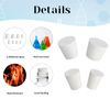 Pinenuts Solid Rubber Stopper, 16 Pcs Solid Rubber Bungs Laboratory Rubber Plug Pipe Tank Bottle Sealing Plug Tapered Hole Bung, 8 Assorted Sizes