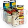Portable Plastic Storage Bins Kitchen Organizers Cabinet Basket Stackable 4 Pack