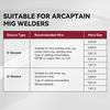 ARCCAPTAIN Drive Roll Wire Feed for Spool Gun (U-1.0/1.2)