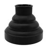 Felimoa Foldable Dryer Diffuser Hot Air Diffuser Silicone Washable (Black)