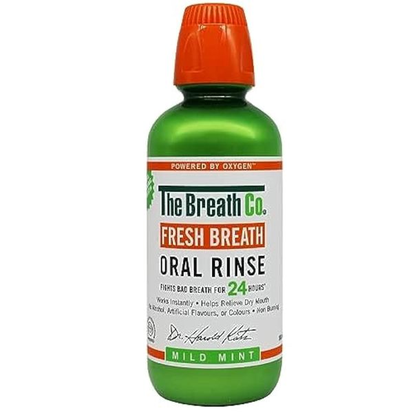 The Breath Co Fresh Breath Oral Rinse - Mild Mint, 500 ml