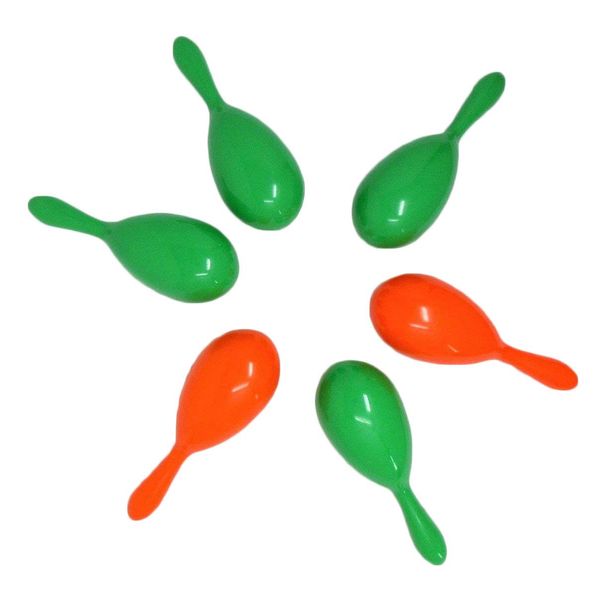 DWD (TM) Set of 6 Plastic Maracas