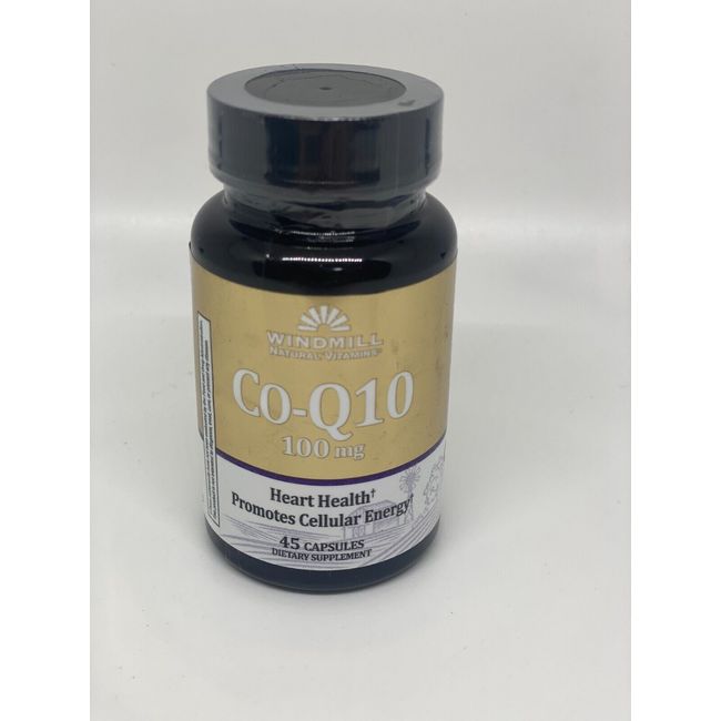 WindMill Natural Co-Q10 Promotes Heart Health Capsules 100mg 45 Ct