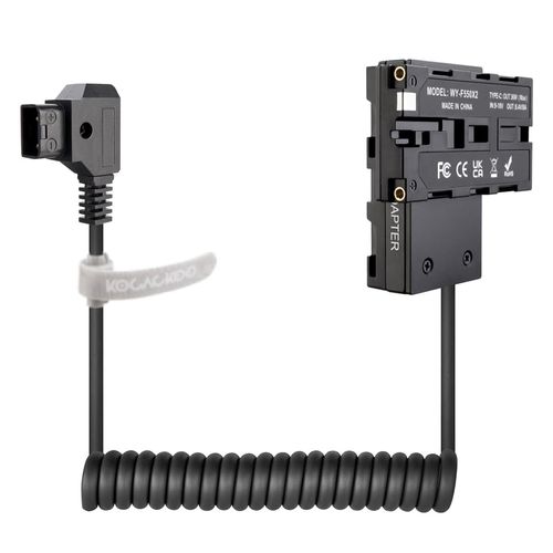 KOCACKOO D-Tap Ptap to Double-Sided NP-F550/970/570/770 Dummy Battery Power Adapter (Cross Structure) for Field Monitor, Wireless Video Transmission, LED Light, Camera.