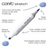 Copic Sketch, Alcohol-based Markers, 5 pcs + Multiliner Pen SP, Blending Basics