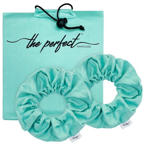 THE PERFECT HAIRCARE Microfiber Hair Towel Wrap + 2 Smooth Large Hair Drying Tie for Wet Hair - Anti-Frizz, Gentle, Absorbent Hair Scrunchies or Face Washing Wristband