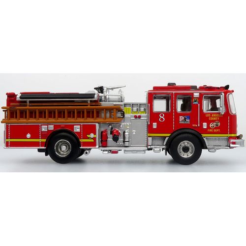 KME Predator Fire Engine #8 "Los Angeles County Fire Department Red 5 Alarm Series Limited Edition to 750 Pieces Worldwide 1/64 Diecast Model by Iconic Replicas 64-0455