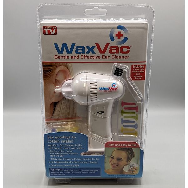 New WaxVac Gentle And Effective Ear Cleaner As Seen On TV Sealed
