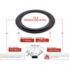 Allison Acoustics 8" Woofer Speaker Foam Surround Replacement Repair Kit 4 Pack