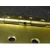 4" x 4" Butt Hinge Dull Brass Finish, Full Mortise, Square Corners, pk2 (DC)