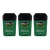Brut Deodorant 2.25oz Oval Solid Classic Scent (3 Pack)