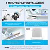 2 Pack Toilet Flush Handle Kit Universal Front Mount Lever Chrome Anti Rust Rod