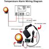 Boaby Temperature Control Module, Digital Thermostat Switch with Sensor, -58~212°F/-50~100℃, for Hatching, Air Conditioning (DC 12V)