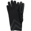 Isotoner Women's Touchscreen Shortie Chevron Unlined Winter Glove, Small/Medium, Black