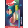 Maped - Fineliner Medium NIGHTFALL - 12 Stück - Polyesterspitze: Ø0,8mm, Mehrfarbig