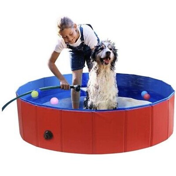 Soyoekbt Dog Pet Bath Pool Foldable Pet Swimming Pool