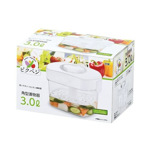JapanBargain 3869, Large Japanese Pickle Press Tsukemono Maker Saurkraut Maker, Made in Japan, 3-Liter