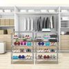 10 Tiers Stackable Shoe Storage Shelf Rack Organizer Stand Shelves Space Saving