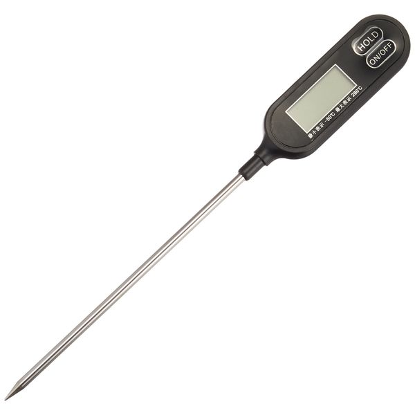 Pearl Metal D-6476 HAKARI Digital Thermometer, Black
