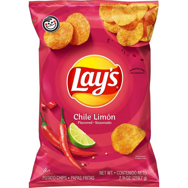 Lays Potato Chips Chile Limon, 7.75 Oz