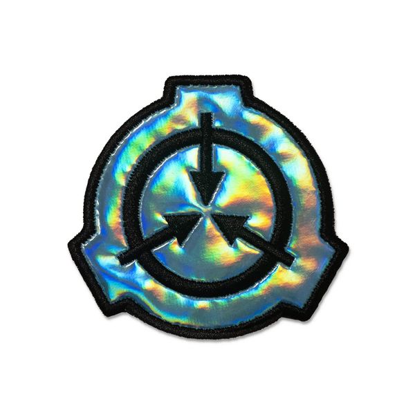 SCP Foundation Logo Embroidered Holographic Iron-On Patch 2.4’’