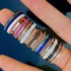 Quiges Stainless Steel Silver Single Dots Band Inner Ring 2mm Height for Stackable Ring Size 10 (20)