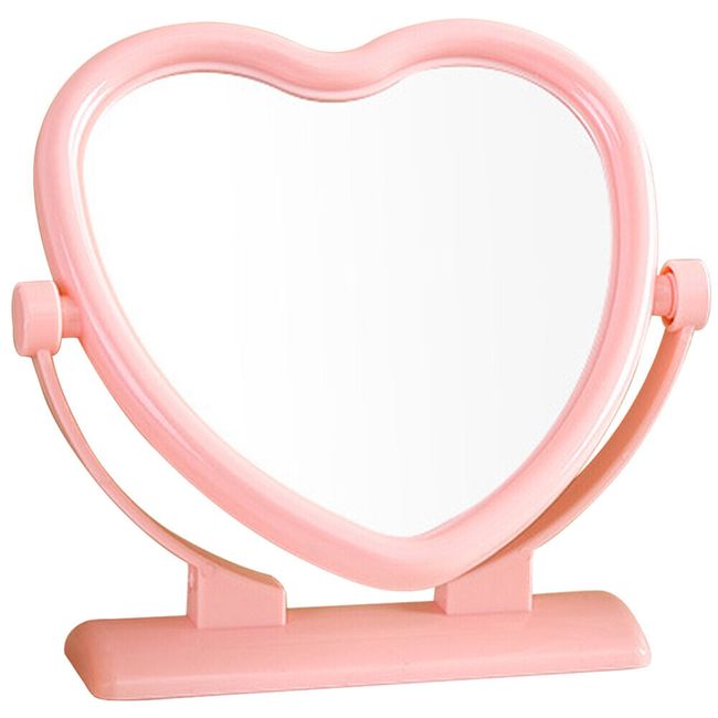 Heart Mirror Table Makeup Mirror Portable Mirror Tabletop Vanity Mirror