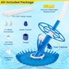 Upgraded Automatic Pool Cleaner Suction-side Pool Vacuum Sweeper w/ 36-Fin Disc