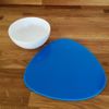 Pebble Placemat Set - Gloss Bright Green 4 Placemats Standard 28cm