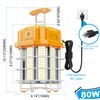 Portable LED Temporary Work Light 80W Linkable Construction Jobsite Lighting ETL