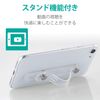 Elecom P-STBCLCR Smartphone Band, Drop Prevention, Soft Material, Clear