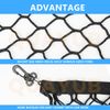 1x Black Car SUV Rear Cargo Trunk Boot Floor Net Elastic Mesh Storage Universal