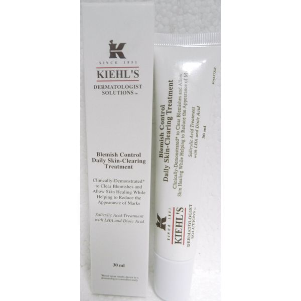 KIEHL'S BLEMISH CONTROL DAILY SKIN-CLEARING TREATMENT 1 oz FULL SIZE NEW IN BOX