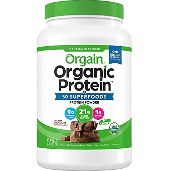 Orgain Organic Protein and Superfoods Plant Based Protein Powder, Creamy