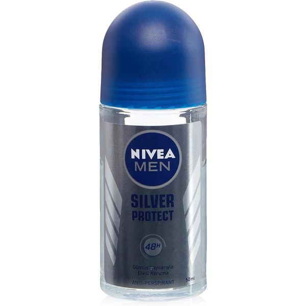 Nıvea Men Erkek Roll On Deodorant Silver Protect 50 Ml, Ter Ve Ter Kokusuna Karşı 48 Saat Anti-persp