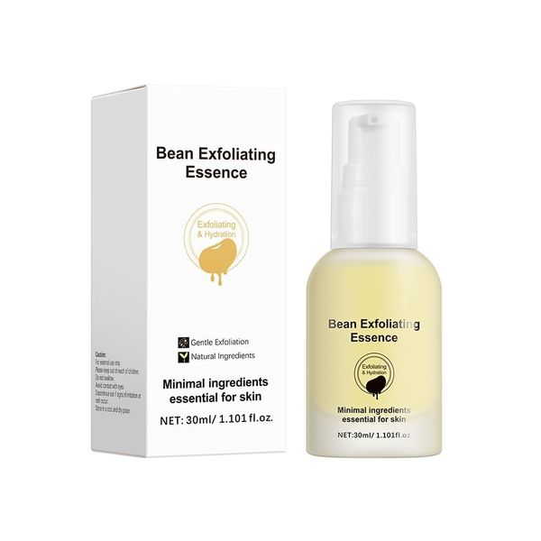 Organic Bean Exfoliating Essence, Exfoliating Essence for face, Hydrating Facial Serum, Gentle exfoliation, Repair Face Bean Serum