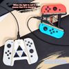 DLseego Joycon Hand Grip for Switch/Switch OLED,Joycon Grip Controller Portable A-Shaped Handle,Plug and Play-Golden Black