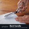 Gingher Dressmaker's Fabric Scissors, 8" Stainless Steel Shears, Sharp Knife Edge Steel Sewing Shears with Protective Sheath for Fabric Cutting and Tailoring