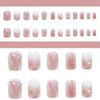 Turkalla Nail Tips, For Hands, Pack of 24, 12 Different Sizes, 3D Feel, Easy to Apply, Reusable, False Nails, Gel Nails, Nail Stickers, Hands, Nail Art, Nail Parts, Stylish, Popular Design, Beginners, Coming-of-Age Ceremonies, Weddings, Receptions