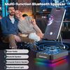 Gifts for Men Cell Phone Stand with Wireless Bluetooth Speaker and Light