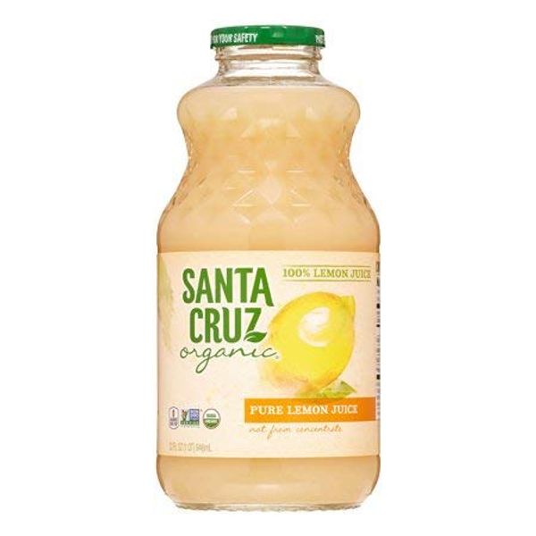 Santa Cruz Organic 100% Juice Lemon, 32 oz (Pack of 6)