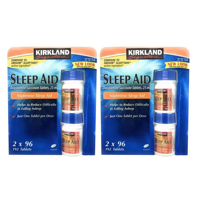 Kirkland Signature Night time Sleep Aid Doxylamine Succinate Tablets 25mg 384 ct