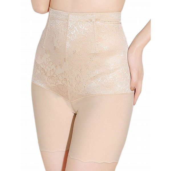 Plus Nao Girdle, Long Girdle, Women's, Inner Pants, High Waist, Shaping Underwear, 3/4 Length, Tummy Tightening, Body Hippo, Beige, 5XL, beige