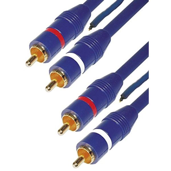 MANAX® Audio Cable Connection Cable 2 x RCA Male to 2 x RCA Male with Remote Cable 5.0 m