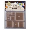 Padico Soft Mold 403051 Resin Mold, Square Plates