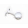2 x Wardrobe Rod Rail END Socket Brackets Screw Fixed 25MM 1 inch Dia.