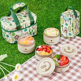 Thermal Insulated Bento Lunch Box Microwave Picnic Food Container Portable  Set