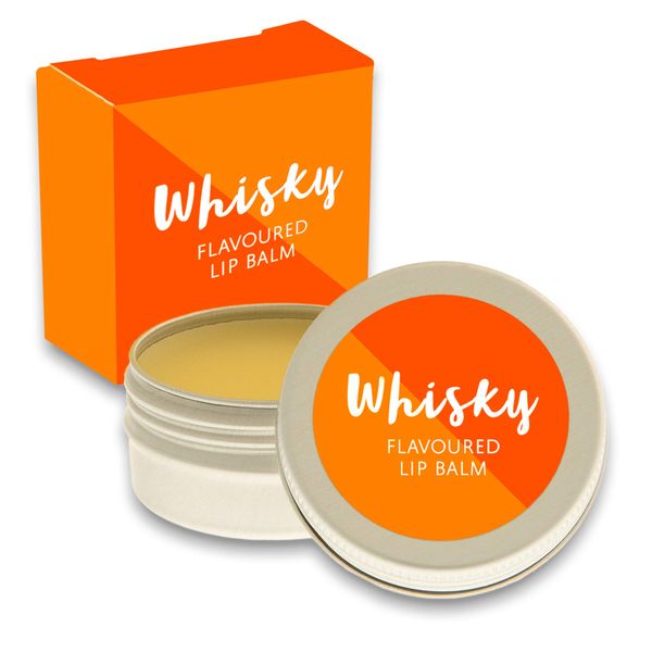 Whisky Flavour lip balm – Whiskey Gifts for men – whiskey gift sets for men – Birthday gifts for him – mens gifts – stocking fillers under 5 pounds. Beeswax Lip Balm