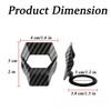 1 Pc Car Engine Start Stop Button Cover Push to Start Button Ignition Switch Protective Cover Sticker (Carbon Fiber)